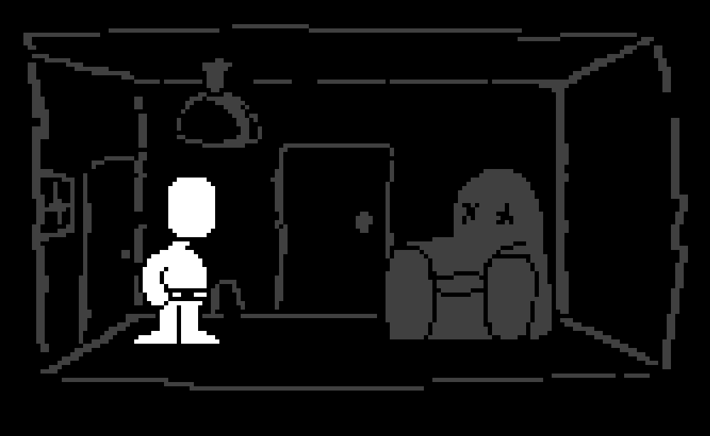 dook_spook's tweet photo. if i could make a horror game, it would look something like this  #pixelart #spooky #huanted https://t.co/QWZDitYZBn