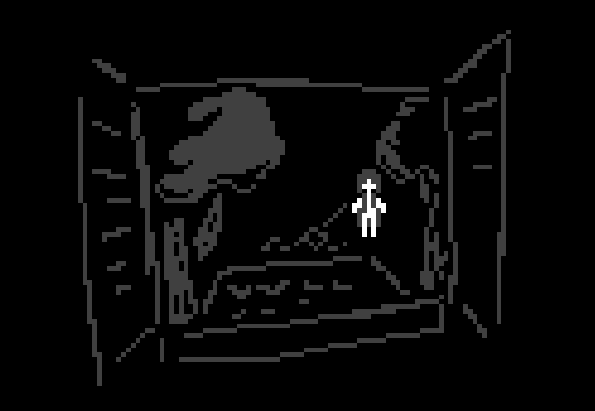 dook_spook's tweet photo. if i could make a horror game, it would look something like this  #pixelart #spooky #huanted https://t.co/QWZDitYZBn