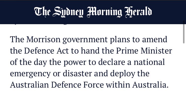this is why he named the  #MorrisonFires Royal Commission “national and natural disaster” and appointed a defence chief instead of a scientist to run it.