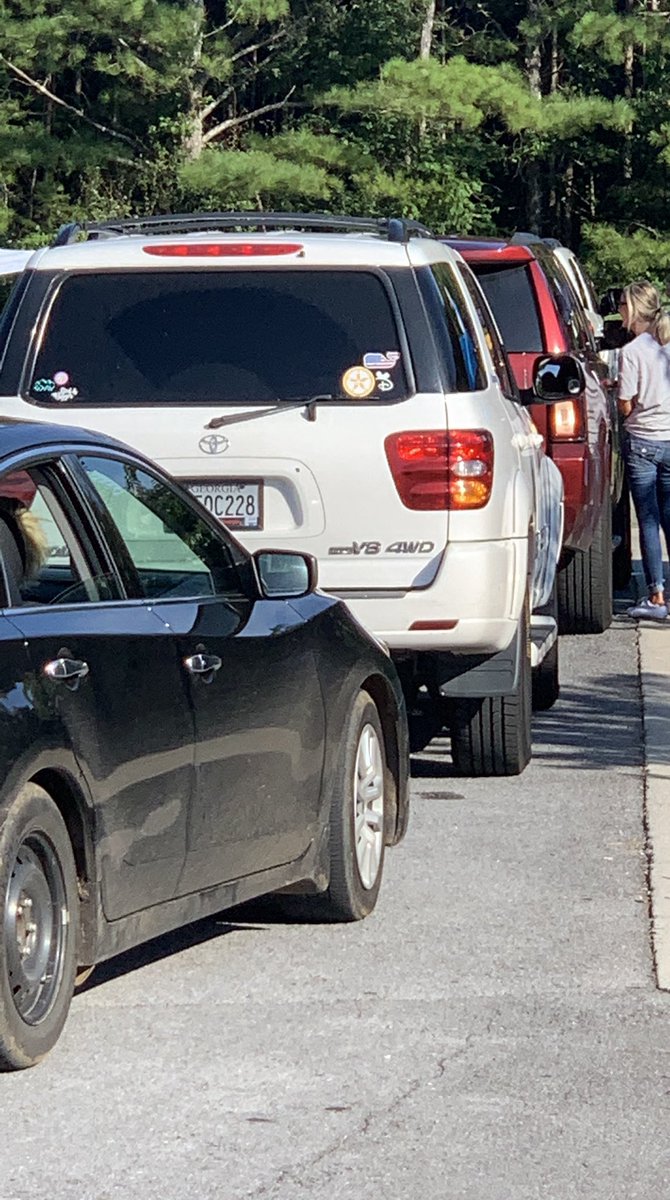 The 1st day of school!The smiles and excitement on the face of our children lit a dark morning &amp; brought sunshine to a new day!The taillights brought the day to an end &amp; there is a tired smile of contentment then too.Thanks Teachers &amp; Parents!  You were awesome, patient, &amp; kind!