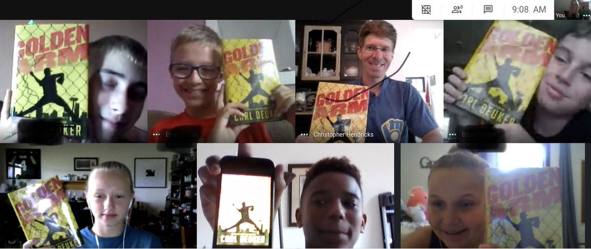 Though we were never physically together, our summer school book clubs built great connections. We spent 3 weeks reading&amp;discussing 3 amazing books. Special thanks to paleontologist Jonathan Hendricks and author <a href="/carldeuker/">Carl Deuker</a> for jumping into our classes this week! @chendricks512