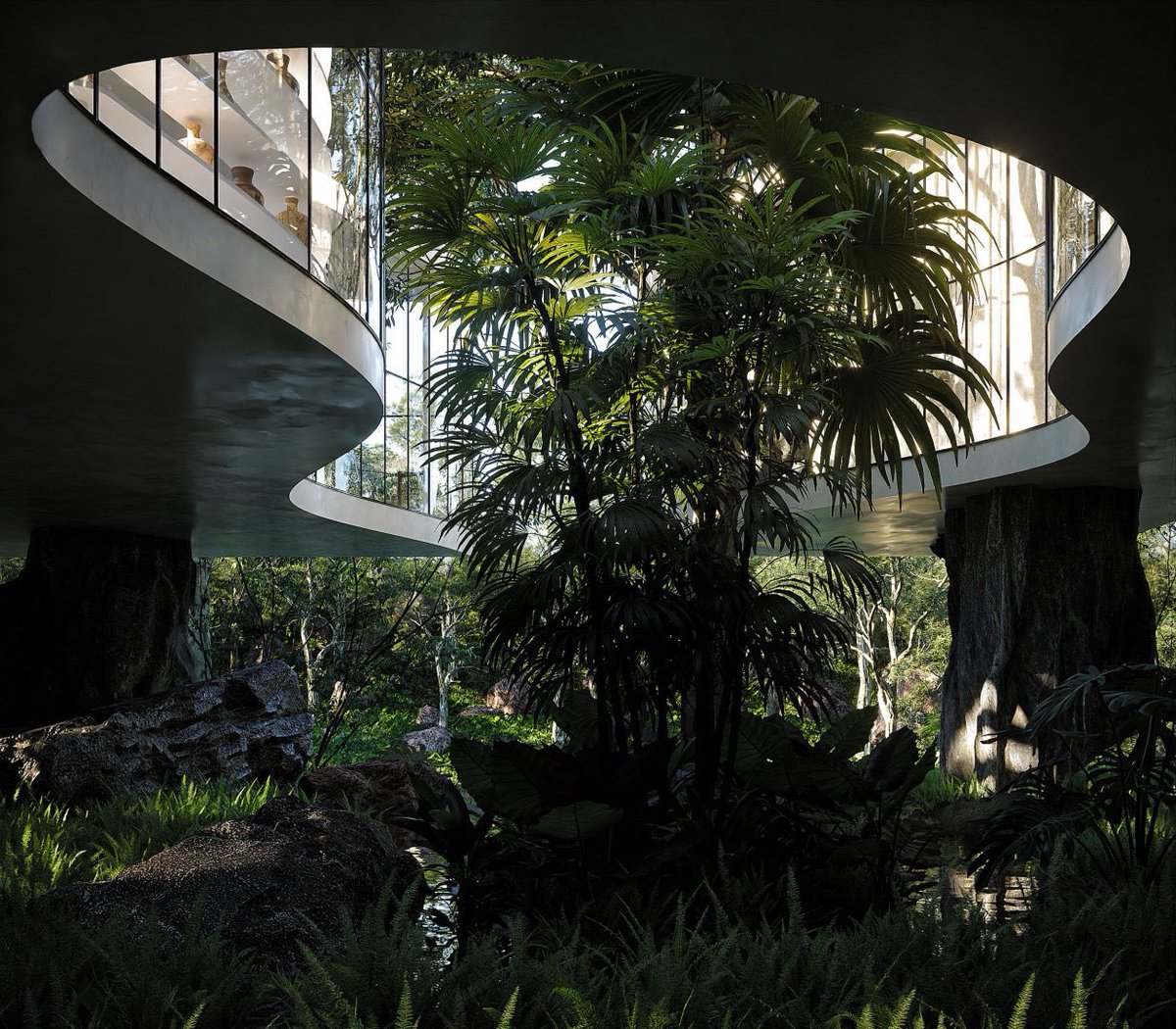 ARCHLABEL's tweet image. A modernist jungle residence near the Atibaia river in São Paulo, Brazil.
