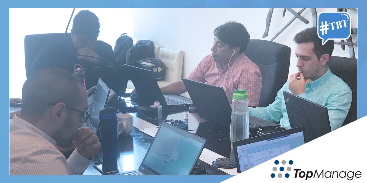 TopManageSAP's tweet photo. Parte de nuestro equipo de proyectos afinando detalles del proyecto de SAP Business One para Saint Honoré en sus instalaciones. Agosto, 2018. #tbt #panama #sapbusinessone #erp https://t.co/eBHKxidepg