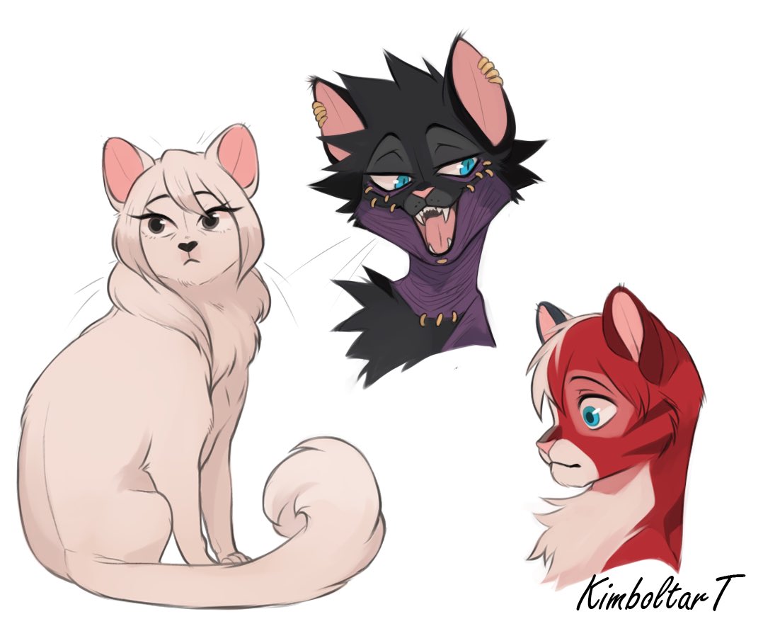 kimboltart's tweet photo. Todoroki cats :3, (I drew shoto as a cat in my last bnha/animals so here’s the rest of the todoroki’s). https://t.co/qnZPdLQFq5