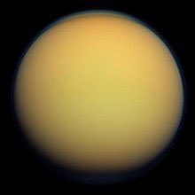 And my favourite moon- Titan- also orbits Saturn . It’s the only moon with a significant atmosphere and has weather! Except instead of a water cycle, it’s lakes, rivers and clouds are liquid methane!  #Titan  #TheMoonsAsCats  #SpaceCats
