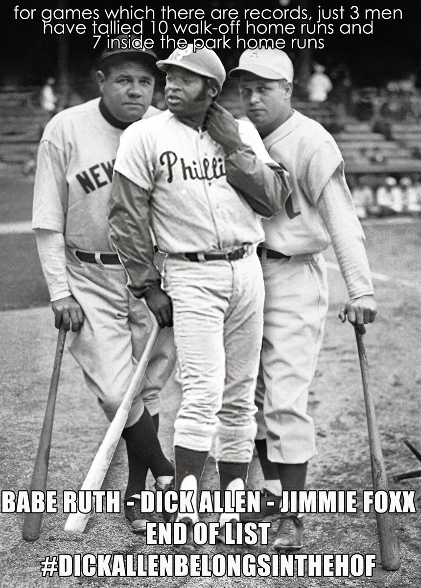 Babe Ruth, Jimmie Foxx, Dick Allen - end list