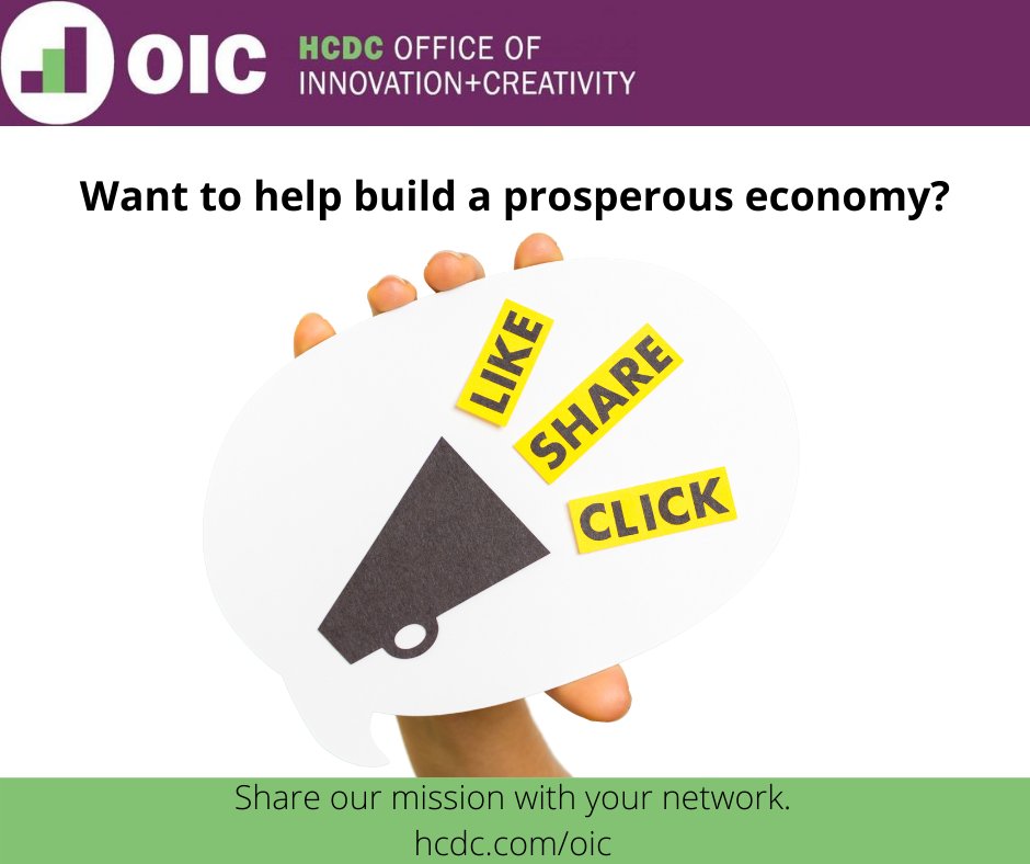 HCDC’s Office of Innovation + Creativity helps local companies uncover new sales opportunities.  

Help entrepreneurs grow the economy!  Share this post with your network.
#entrepreneur #growthmarketing #economicgardening