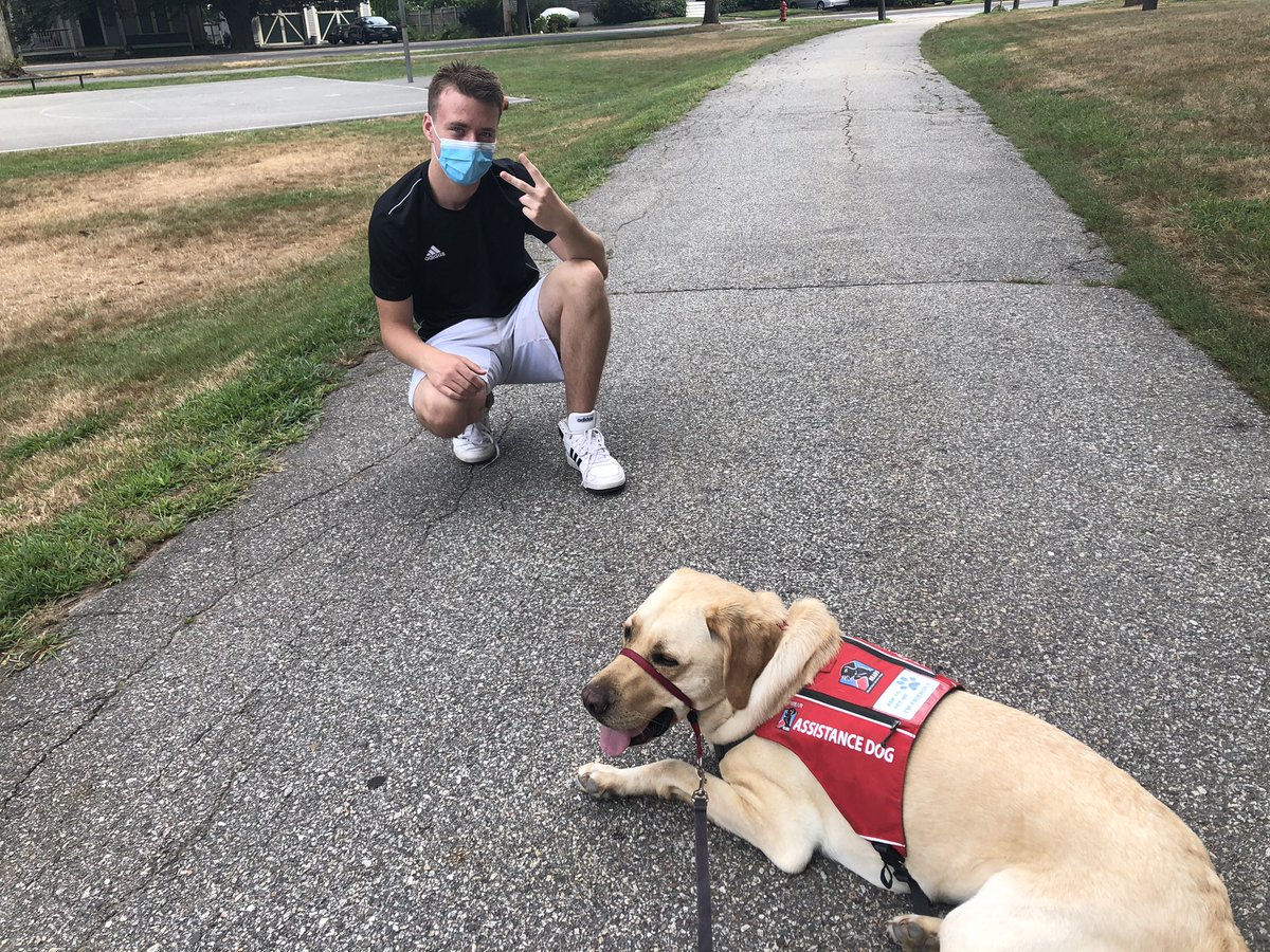 Had a great afternoon at Stone park making a new friend and hanging with an old one! Feels great to be back at it!! <a href="/MrsShielsAHS/">AHS Make-A-Wish club</a>