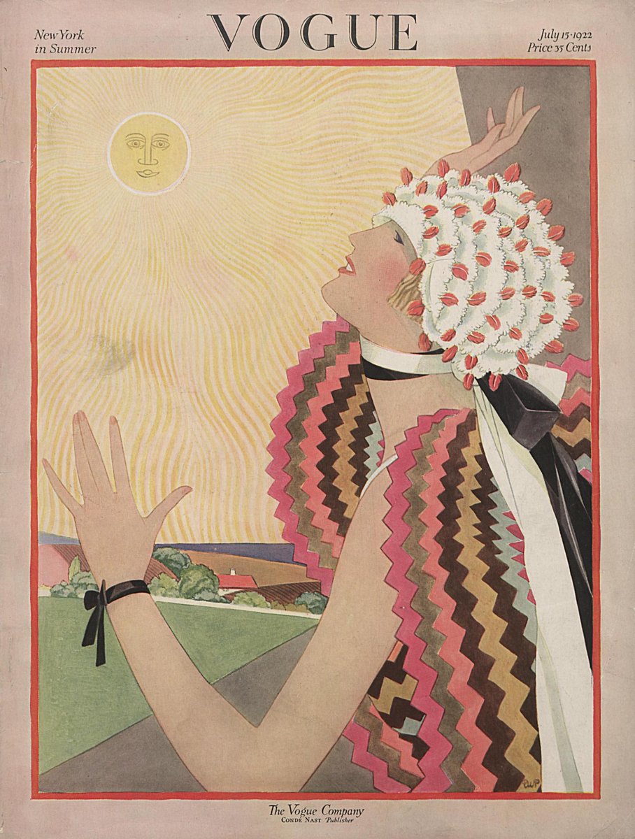I'm willing to try anything to cope with the heat here in the UK, so prepare to witness my feathered swimming cap in our next Zoom meeting.- Vogue (1922)