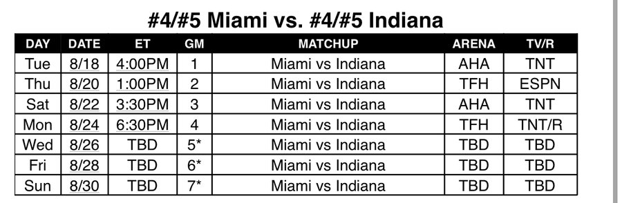 IraHeatBeat's tweet photo. Heat playoff schedule: https://t.co/4WQU890RX7