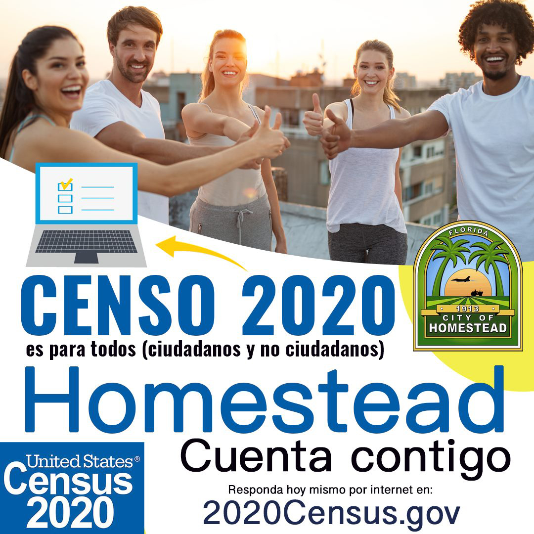 ✅Quieres una mejor Comunidad!!! 
Participa en el Census 2020
🎯El CENSO DEL 2020 es para todos 
(ciudadanos y no ciudadanos).
Homestead Cuenta contigo
Responda hoy mismo por internet en:
📋✏️2020Census.gov

#Census2020 <a href="/CityofHomestead/">City of Homestead</a> #GoLatinosMagazine #Comunidad