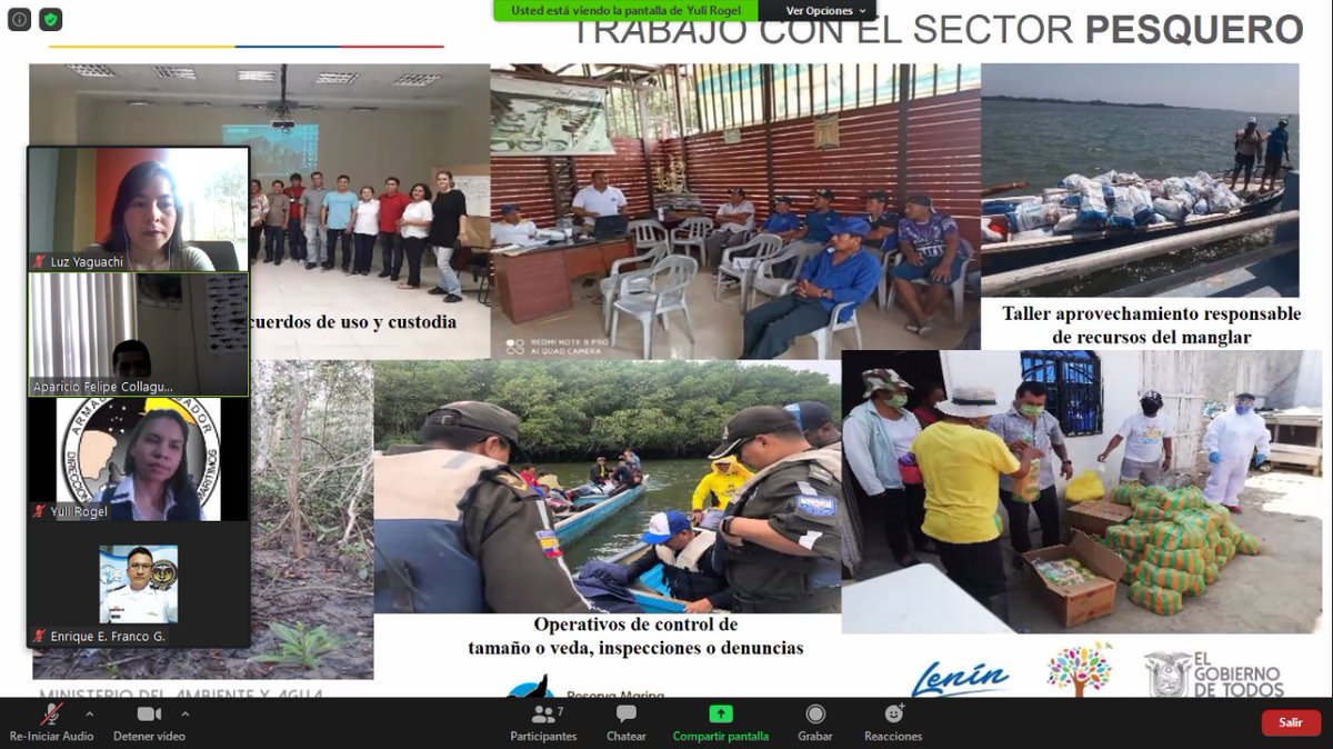 MAATE_Zonal7's tweet image. Guardaparques de la Reserva Isla Santa Clara realizaron la charla: "Procesos de Eliminación de la Pesca Ilegal en la Reserva Marina Santa Clara" con la participación de la @armada_ecuador acantonada en El Oro, con fines de disminuir los delitos relacionados en el área protegida.