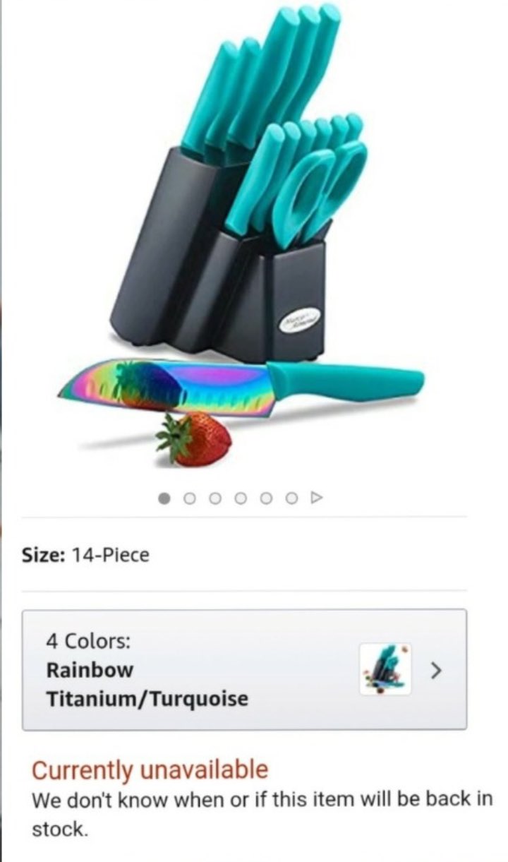 Snag the rainbow knife set Selena Gomez uses on her cooking show