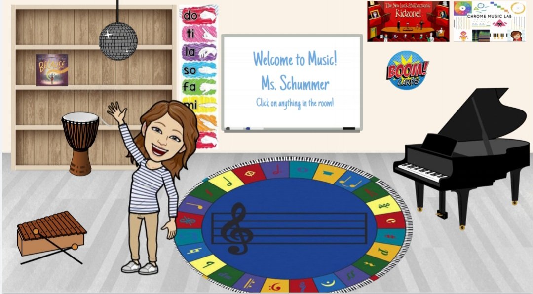 My virtual music room is coming along! 🎵💻

#virtualclassroom #virtualmusicroom #elemmusic