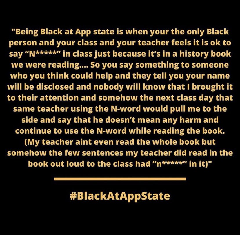 BlackAtAppState's tweet photo. #BlackAtAppState https://t.co/4G3sHo8ILz