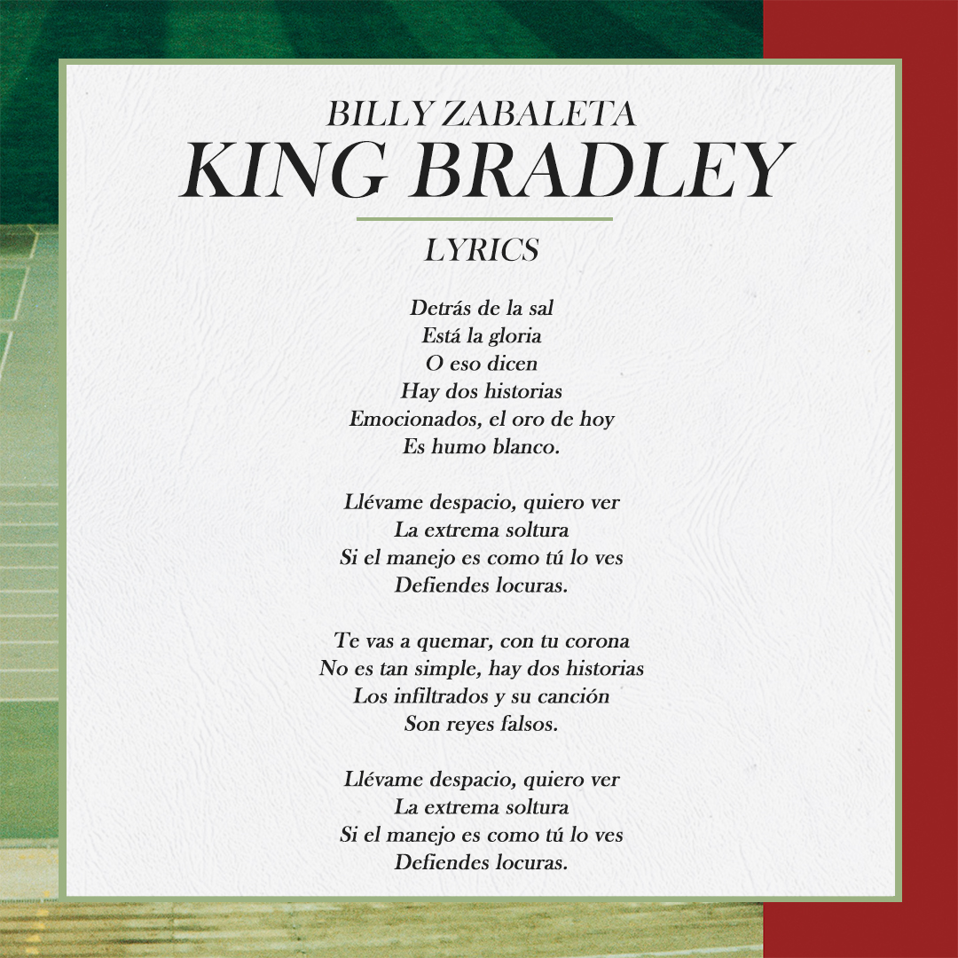 billyzabaletaok's tweet photo. ⁣//KING BRADLEY//⁣⁣⁣⁣

FULL LYRICS &amp; CREDITS⁣⁣⁣

#SuitePanorama #billyzabaleta #avantgarde #poprock #indierock #indieargentino #indie #guitar #bass #synth #drums⁣ https://t.co/9ZNhsXrFV7