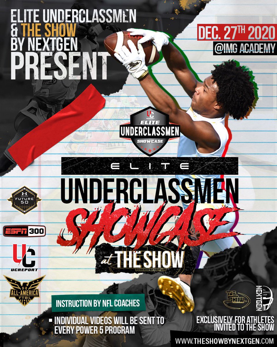 Thank @NextGenAACamp for the opportunity to compete at the @TheUCReport at @IMGAcademy. #TheShow20 @HamiltonESPN @EdOBrienCFB @Mad_Qb @DemetricDWarren @FootballKowboy