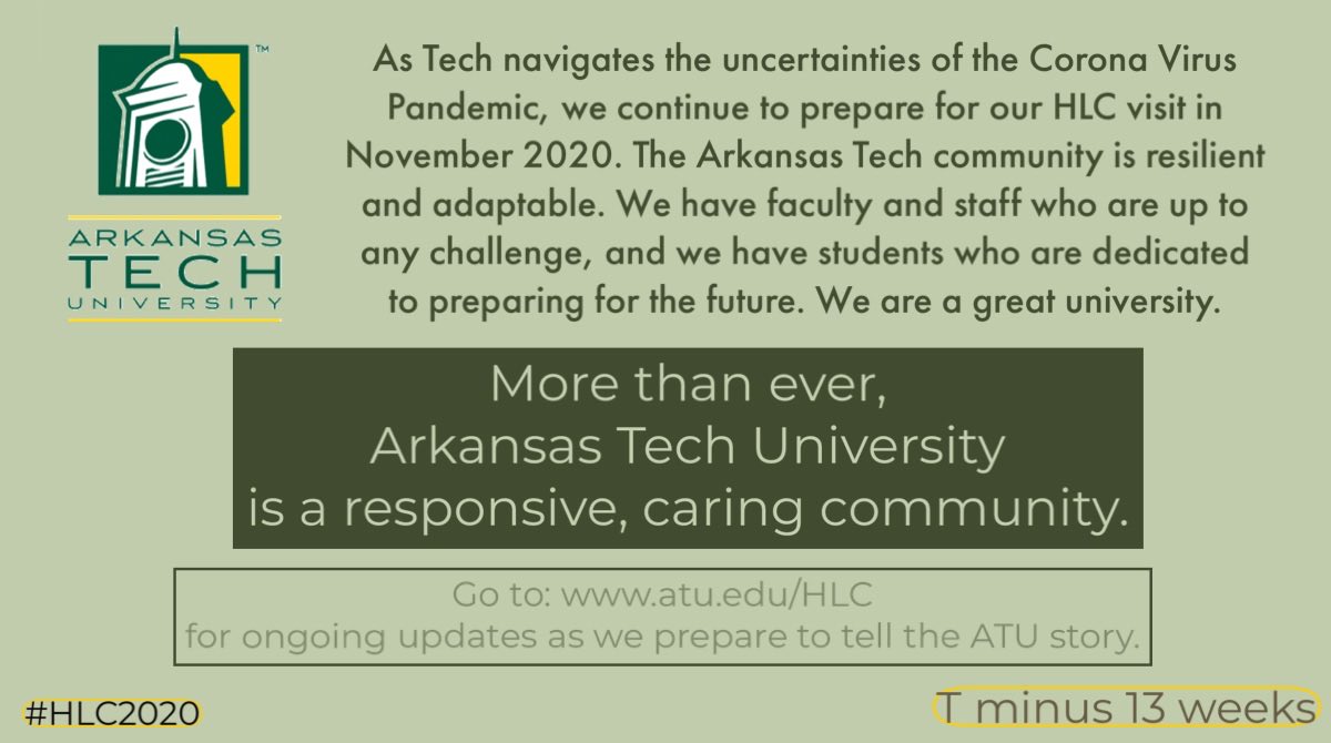 ATULearns's tweet image. ATU is 13 weeks away from our #hlc2020 visit! We’ve got this ⁦@ArkansasTech⁩! #Techprepared