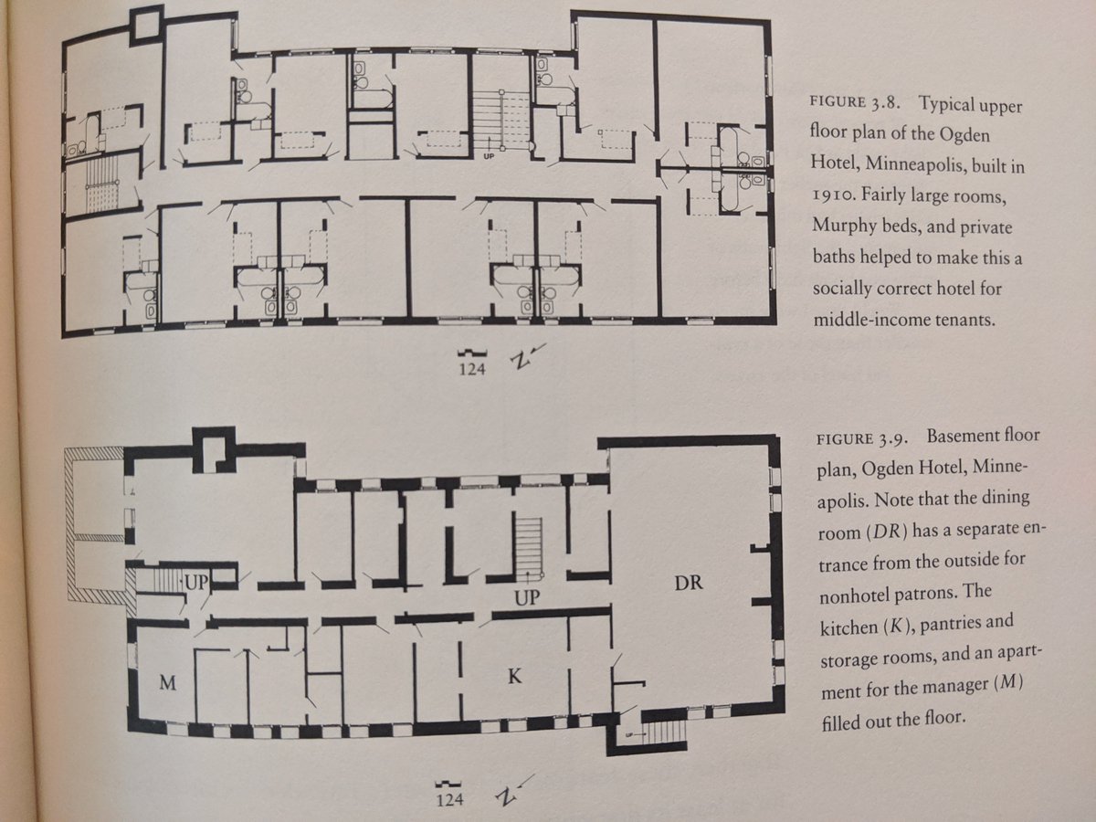 SROs were vital parts of American cities through WWII, then SROs were destroyed by urban renewal projects in the '50s and '60s. Around the same time, cities rewrote zoning codes to ban them. This was downtown Minneapolis: