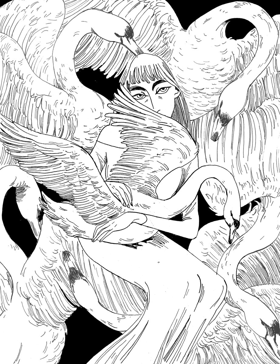#faceyourlineart All traditionally inked lineart (with, uh, some digital editing lol) 