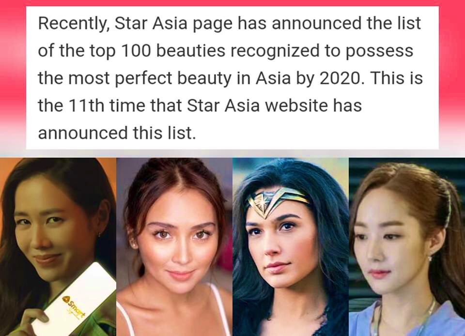 KATHTropaOFC's tweet photo. Congratulations Kathryn Bernardo for being hailed as the 2nd Most Beautiful Woman in Asia by 2020! Thank you so much Star Asia! 👑😍👏

Source: https://t.co/4ZmEShjqSH
@bernardokath @min_bernardo @mjfelipe @KCMBBulletin @ABSCBN_Showbiz @Push_Alerts @lulumromero
#KathrynBernardo https://t.co/Dyg2mGbitO