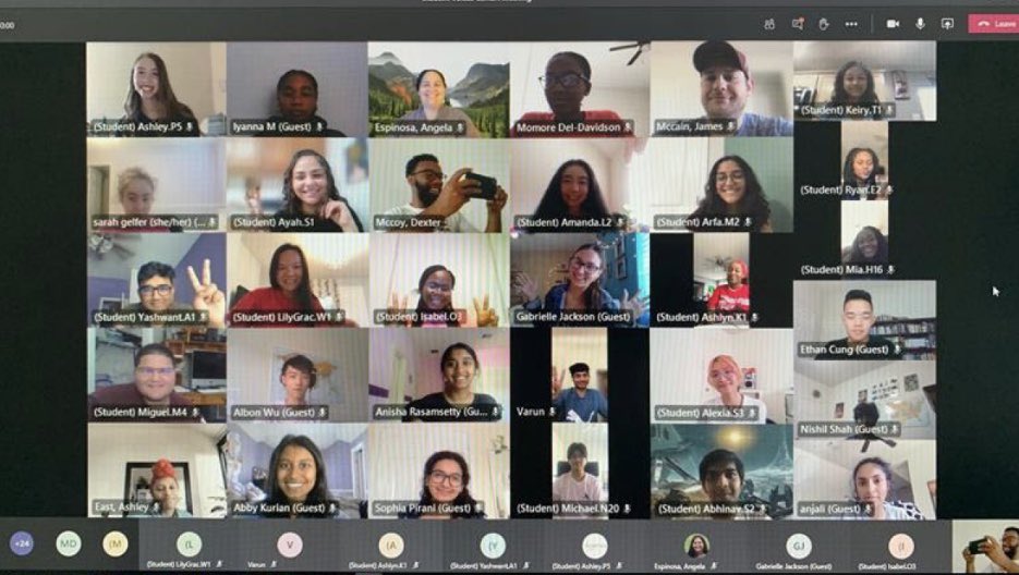 Our first cohort meeting via Microsoft Teams. Off to a great start!! #BestTeamEver #LeadershipRocks!