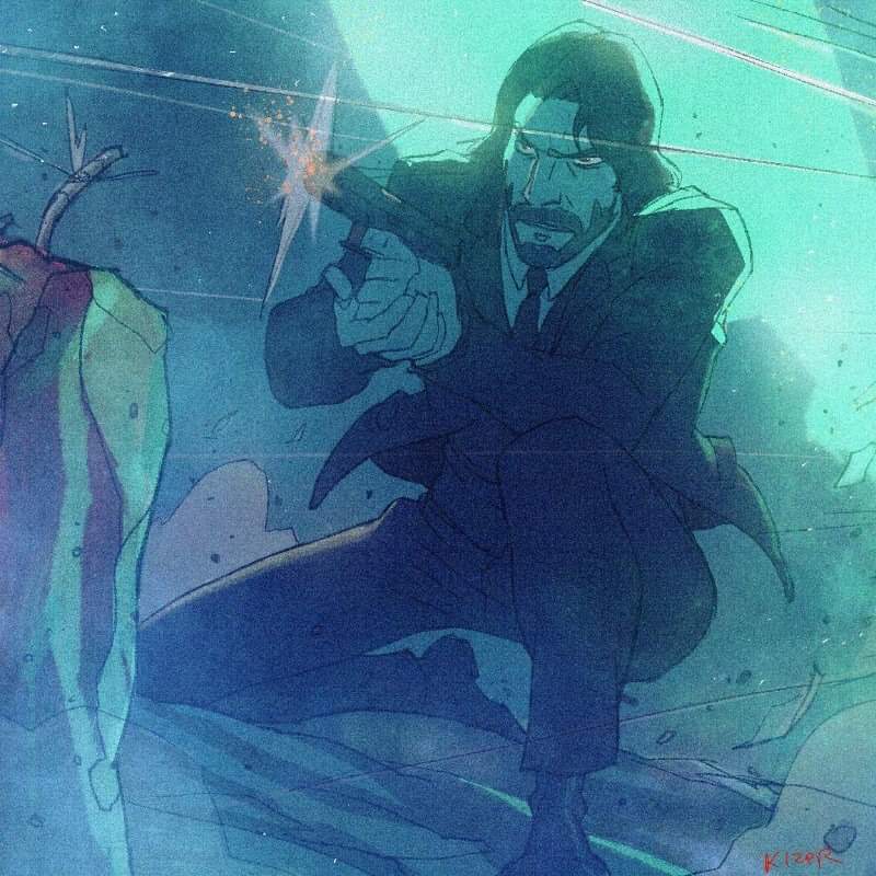 CoranStone's tweet image. JOHN WICK. Can't get enough of this guy I guess. 
-
#johnwick #keanureeves #animated #procreate