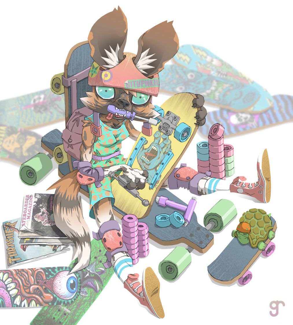 greigrapson's tweet photo. gitupnkil.
for the character design challenge on facebook.
topic: animal skatepark https://t.co/pGsdDk8X8j
