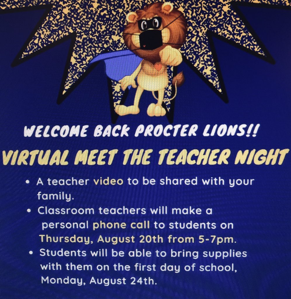 Procter Elementary (@procterlions) on Twitter photo 