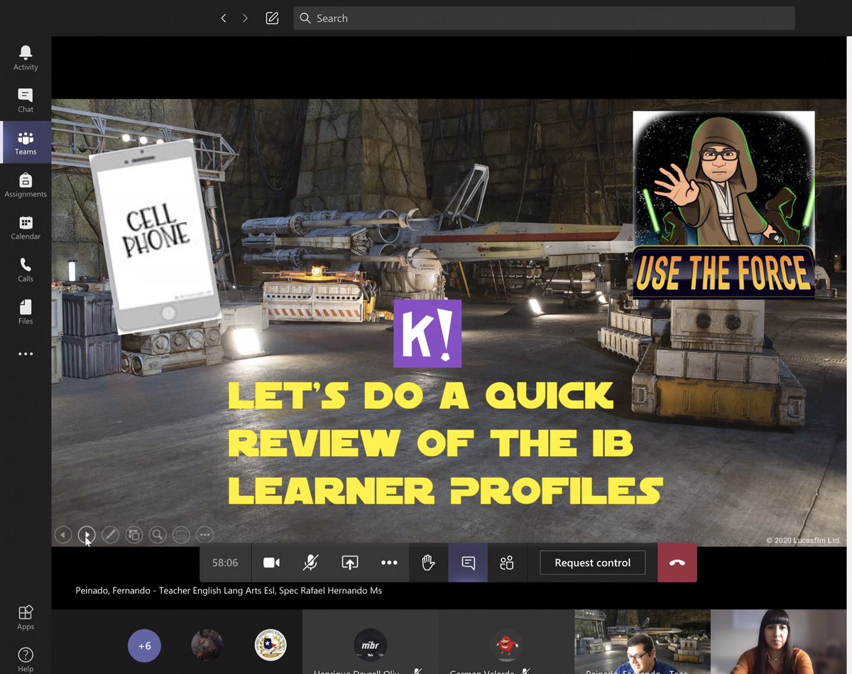 CMartin_EHS's tweet photo. Teamed up with the ever so awesome @Peinado_HMS for tonight’s Virtual Open House. The force is definitely strong with our 8th grade @IBHernandoCavs! #DrivenForward #CavPride #TeamSISD https://t.co/A9lsQNTJXO