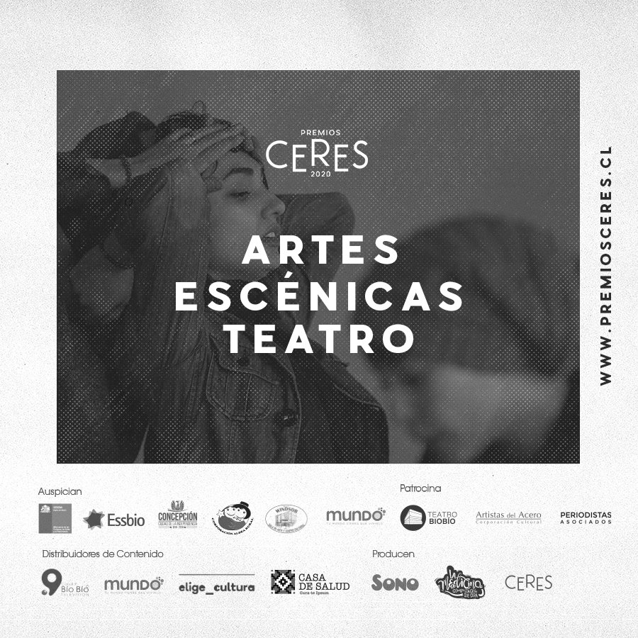 PremiosCeres's tweet photo. Te presentamos los nombres de las obras finalistas de Premios Ceres 2020 en la categoría Artes Escénicas, subcategoría Teatro (Parte 1/2):

#PremiosCeres #Ceres2020 #LosÁngeles #Arauco #Concepción #arte #cultura #artesescénicas #teatro https://t.co/5PzZDAD3st