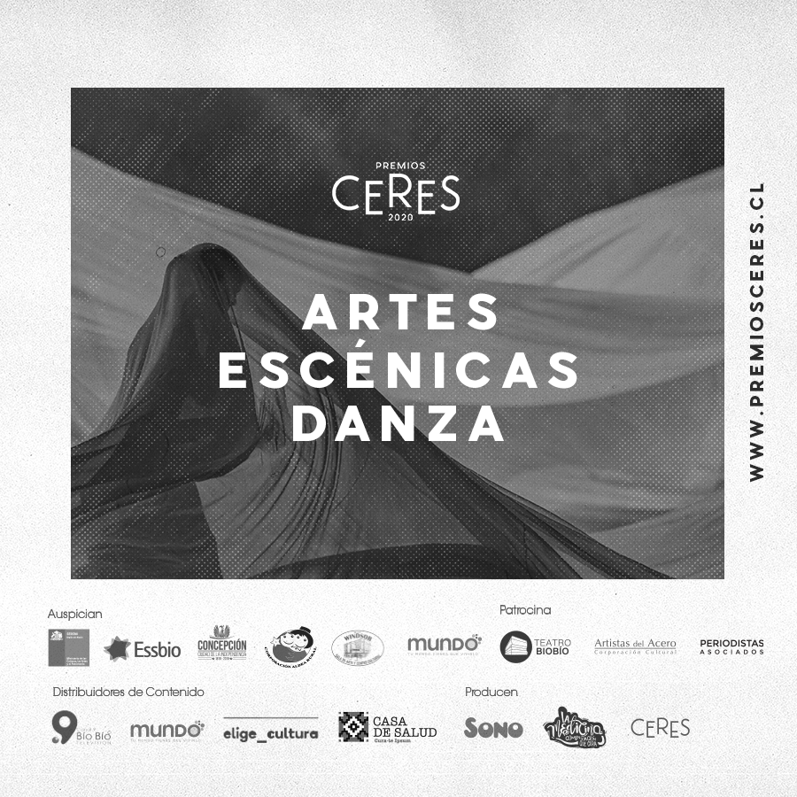 PremiosCeres's tweet photo. Te presentamos los nombres de las obras finalistas de Premios Ceres 2020 en la categoría Artes Escénicas, subcategoría Danza:

#PremiosCeres #Ceres2020 #LosÁngeles #Arauco #Concepción #arte #cultura #artesescénicas #danza https://t.co/Bi1cfLV69v