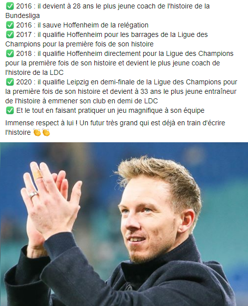 LMDFoot_'s tweet photo. Le parcours incroyable de Julian Nagelsmann qui n'a que 33 ans 😍👌 : https://t.co/uskEYZrUtu