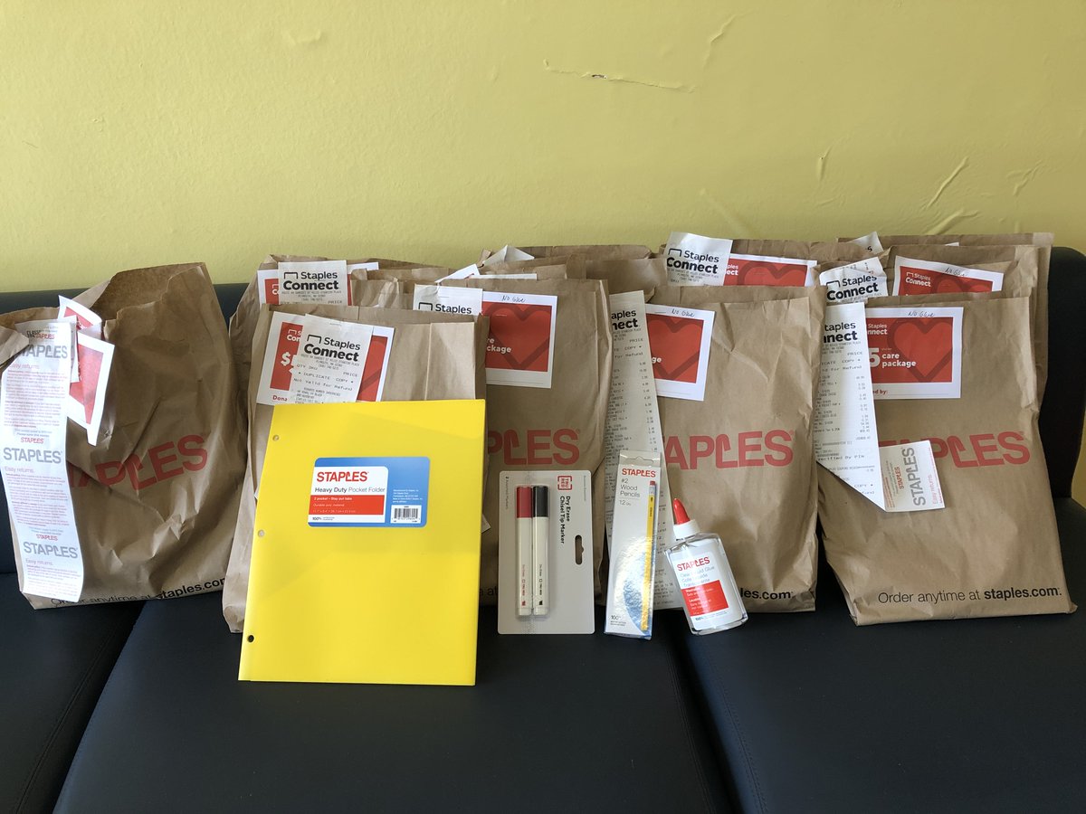 Cold Spring would like to thank Staples on Samoset Street for their generous donation of care packages containing school supplies for the new school year. Thank you to Galen, the store sales manager for the delivery today!