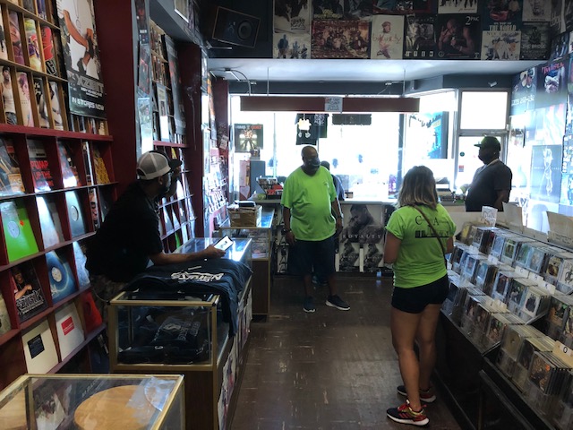 We swung thru  @theurbanlight record shop again to see Mr. Tim Wilson in the only Black-owned record store in the Twin Cities for nearly 30 years. Last time we talked, he shared how his biz was threatened by white supremacists during the unrest but community protected him