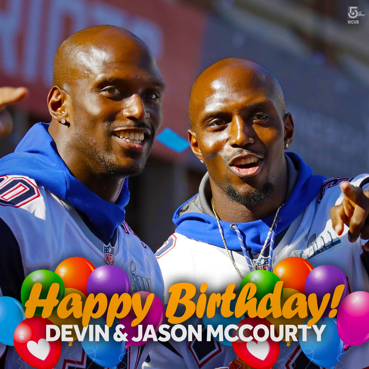 Happy Birthday to the Devin & Jason McCourty -- the Patriots twins -- who turn 33-years-old today!      