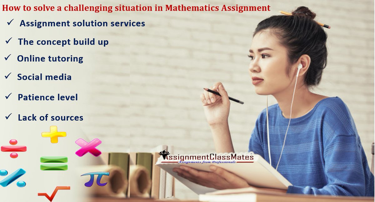 AssignmentMates's tweet image. How to solve a challenging situation in Mathematics Assignment
Learn more: assignmentclassmates.weebly.com/blog/how-to-so…
#mathematicsassignment #researchbasedcasestudies #assignmentsolution #submitonlytheassignment
