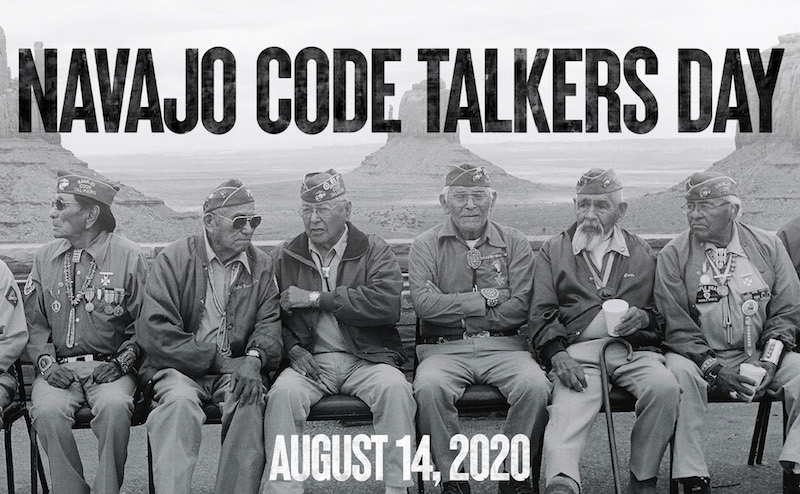 Arizona is proud to honor the more than 400 #NavajoCodeTalkers who answered the call to serve during #WWII. They used their native language to develop an unbreakable code, assisting on every major operation involving the U.S. Marines in the Pacific Ocean theatre.