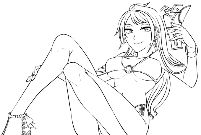 女体化ジェイド?その②の線画
らくがきです
#もぢゃ子ファントム 