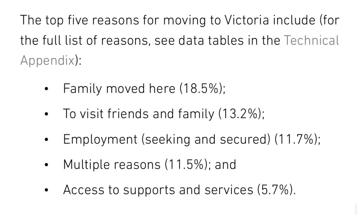 The more I look at this  @CSPC_Victoria Point in Time Count, the less reliable it seems.Why merge “seeking and secured” with respect to employment? Those are two totally different reasons and merging them conceals the number who move here with no job.  #yyj
