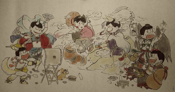#妖怪松百鬼夜行祭2020
前に描いたものですが参加したくて…? 