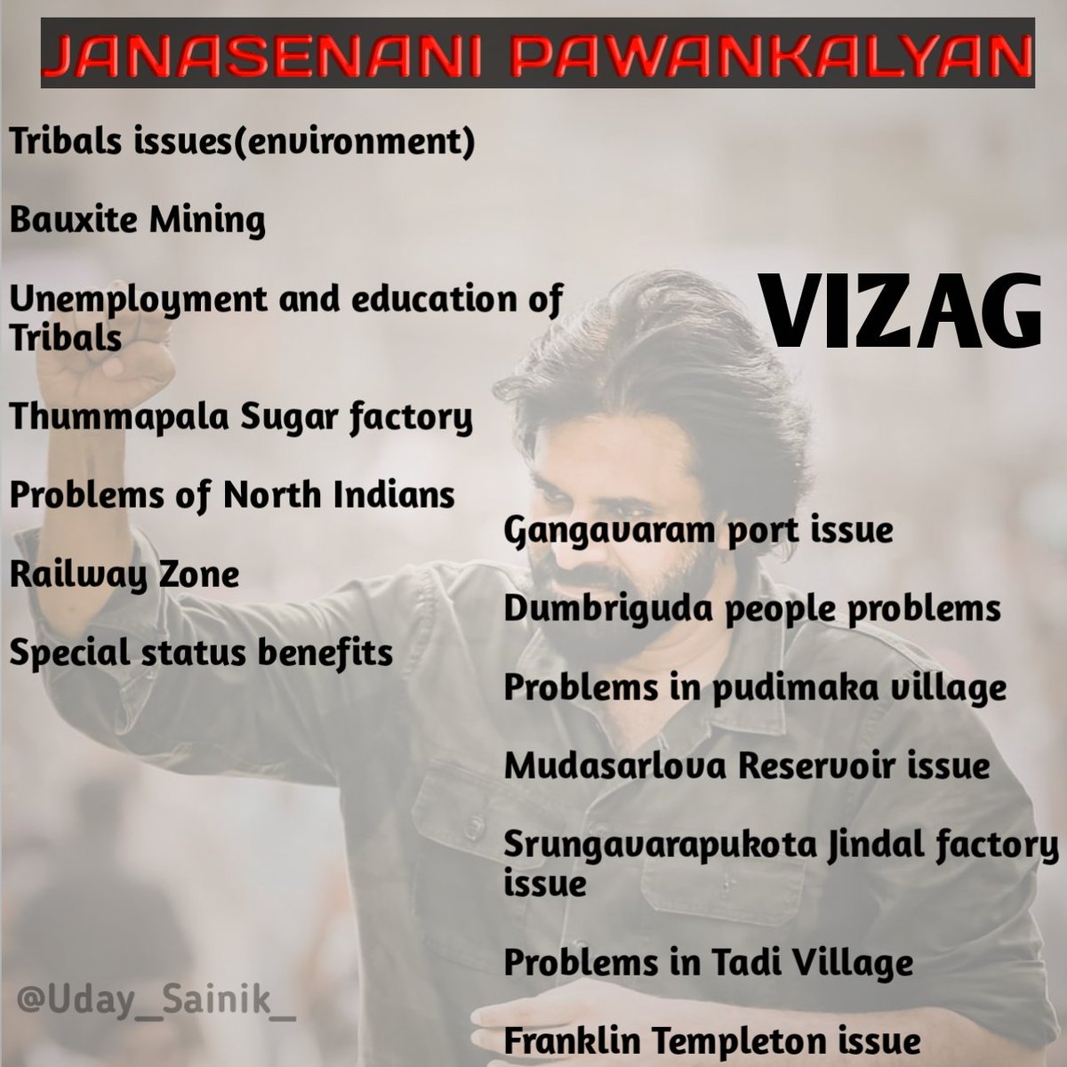 A Thread Of Pics Which gives info on fewProblems/Issues that were addressed/solved/questioned&raised by Our Janasenani  @PawanKalyan over the years before elections....