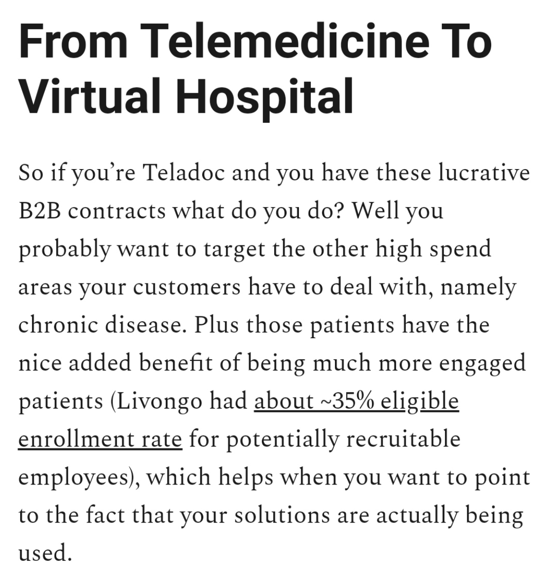 Another economic insight in Nikhil's post is that tele-consultations are not enough. Almost all healthcare begins with a consultation, but they form a tiny part of the healthcare spend. Primary care is a lot of work for very little reward.