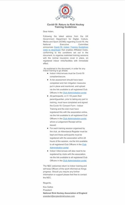 We can return to Rink Hockey!!! 🥳🥳🥳

ift.tt/3av7HYT