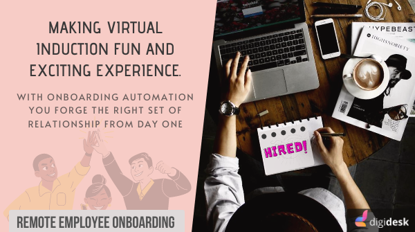 Digidesk_co's tweet photo. Making Virtual Induction a Fun and Exciting Experience for your New-Hires.

#employees #hr #humanresources #employeeengagemen #employeeexperience #workfromhome https://t.co/nXqGcqp01i