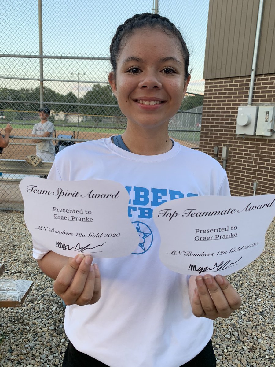 Team Awards! Greer Pranke- Team Spirit Award and Top Teammate Award