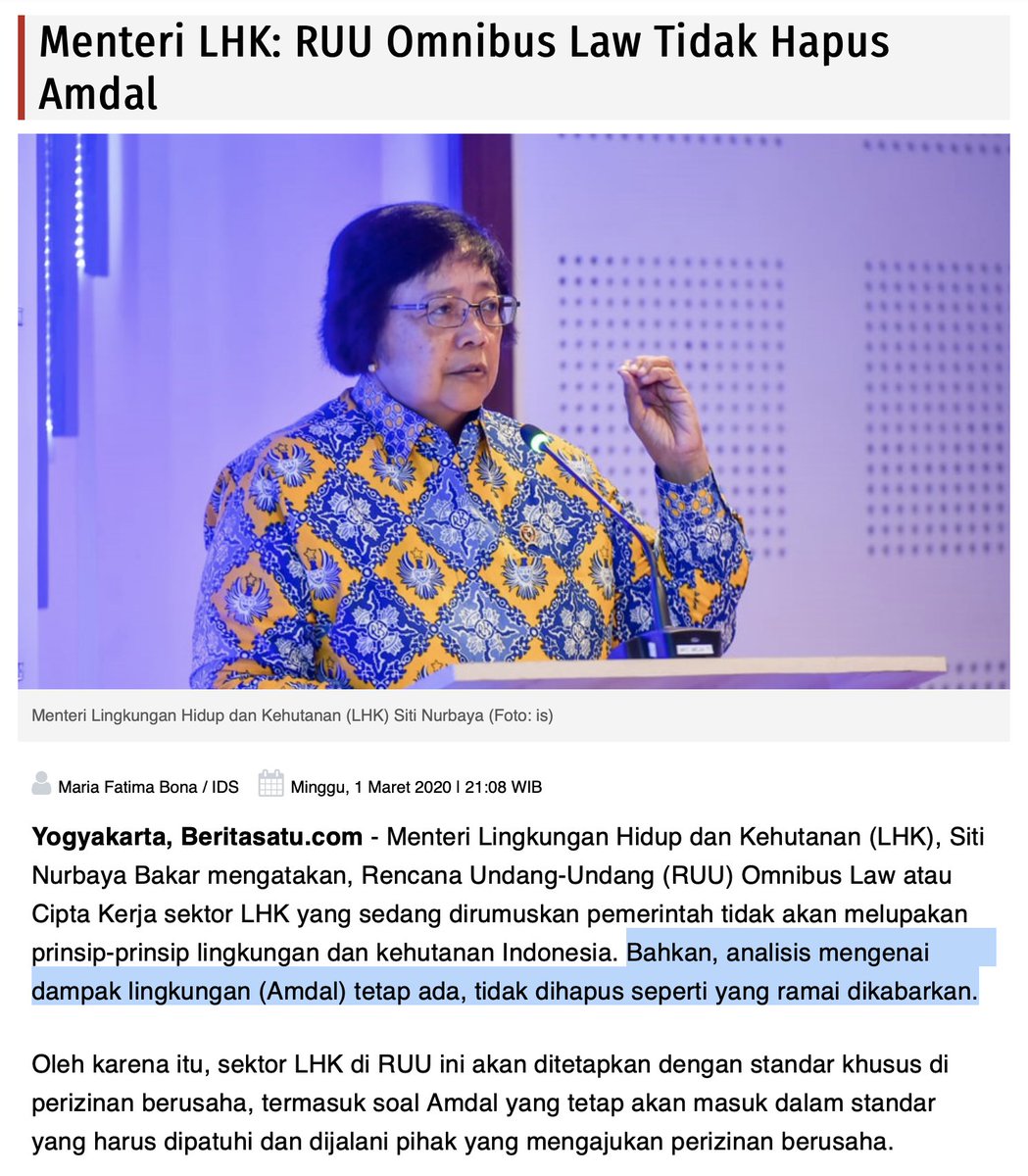 Masyarakat-umum mungkin mengira Pemda adalah perpanjangan-tangan dari Pemerintah Pusat. Itu anggapan salah.Pemda dan Pusat adalah dua entitas terpisah yang nggak akur-akur banget—saling berebut kue. Omnibus Law ada karena Pusat menganggap "kue yang direbut Pemda terlalu besar".