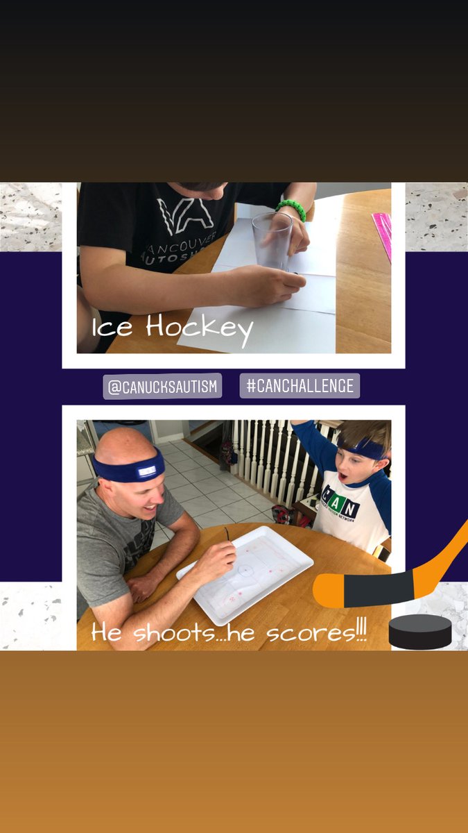 canucksautism's tweet photo. Just a few of the submissions from our FB &amp; IG channels! Don't forget to tweet yours by Fri at noon for a chance at a @Jake_Virtanen signed stick! #CANChallenge 
https://t.co/NFyKbkqlcU | @YVRAirport https://t.co/46Rh2QHnjm