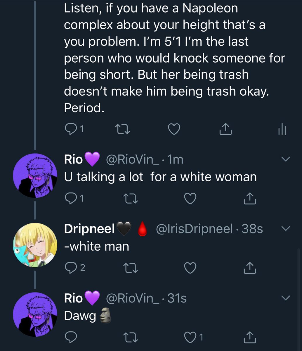 A bunch of insecure dudes got pissed because I didn’t think making fun of someone’s deceased father was funny. And I’m guessing from the replies that a bunch of short dudes took offense to that.