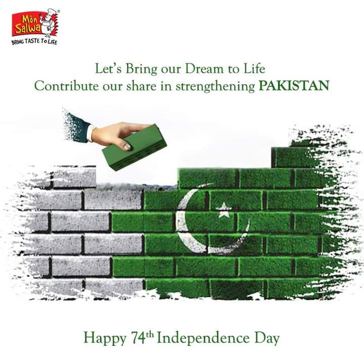 IkhteshamJ's tweet photo. This independence day, let us take a pledge to contribute our share in strengthening Pakistan. Happy Independence Day! 🇵🇰🇵🇰🇵🇰 #pakistanzindabad #Bleedgreen #Independenceday #patriotic #bringtastetolife #Monsalwa #celebrateindependence #bringourdreamtolife #landofthefreedom https://t.co/FUqKWfjwwu